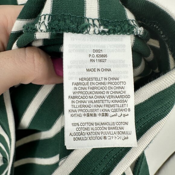 Boden Green and White Striped Dress - Picture 7 of 8